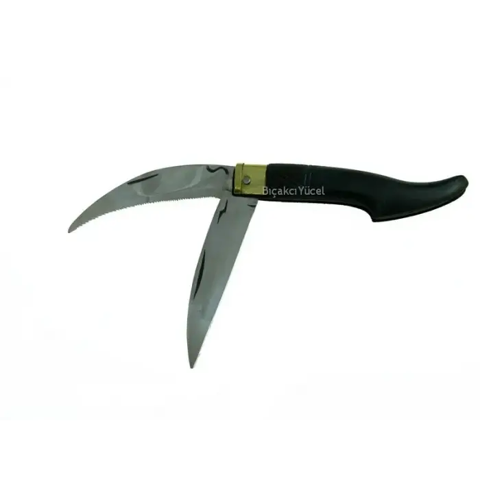 ieg™ Tosya Küçük Çiftli Testereli Bıçkı Çakı 14 cm - Plastik Saplı, Manuel