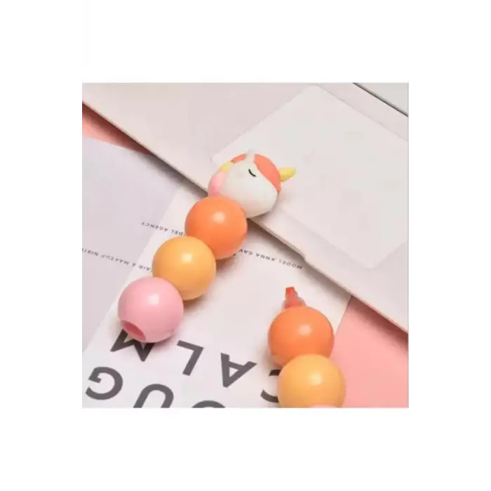 Unıcorn Tasarımlı Fosforlu Kalem 3 Renkli