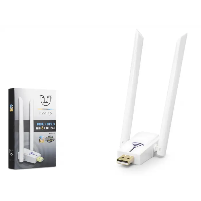 Usb Wifi Adaptör Wifi 6 Bluetooth 5.3 W212