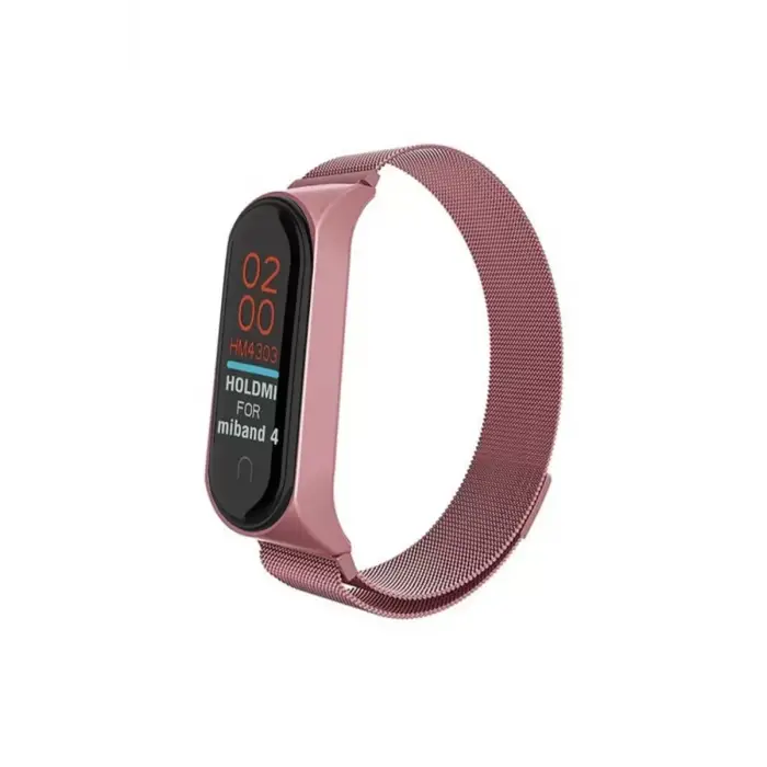 ieg™  Xiaomi Mi Band 4 Metal Mıknatıslı Kordon - Rose