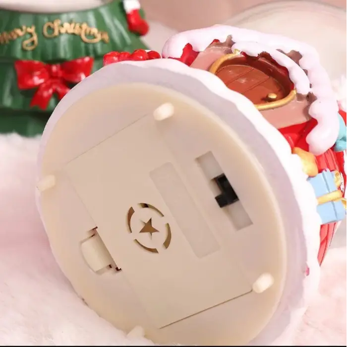 Yılbaşı 2025 Noel Baba Temalı 13 cm Orta Boy Işıklı Müzikli Kar Küresi 59A