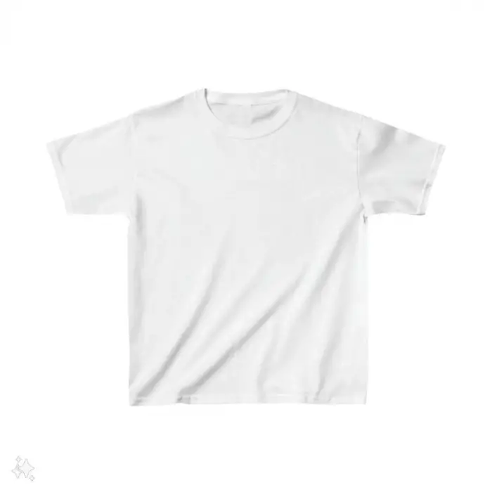 iegiyim™ Çocuk Unisex Basic T-Shirt - Beyaz