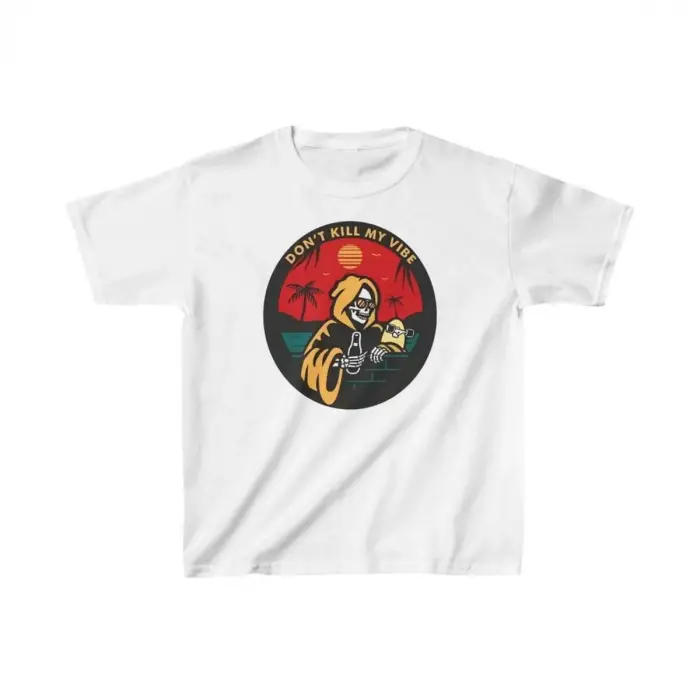 iegiyim™ Çocuk Unisex Baskılı T-Shirt - Beyaz
