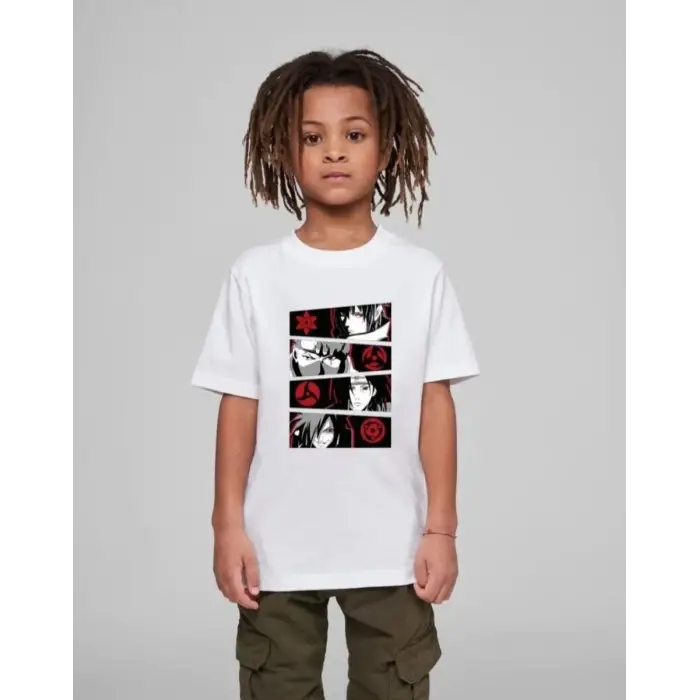 iegiyim™ Çocuk Unisex Baskılı T-Shirt - Beyaz