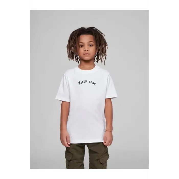 iegiyim™ Çocuk Unisex Baskılı T-Shirt - Beyaz