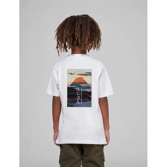iegiyim™ Çocuk Unisex Baskılı T-Shirt - Beyaz