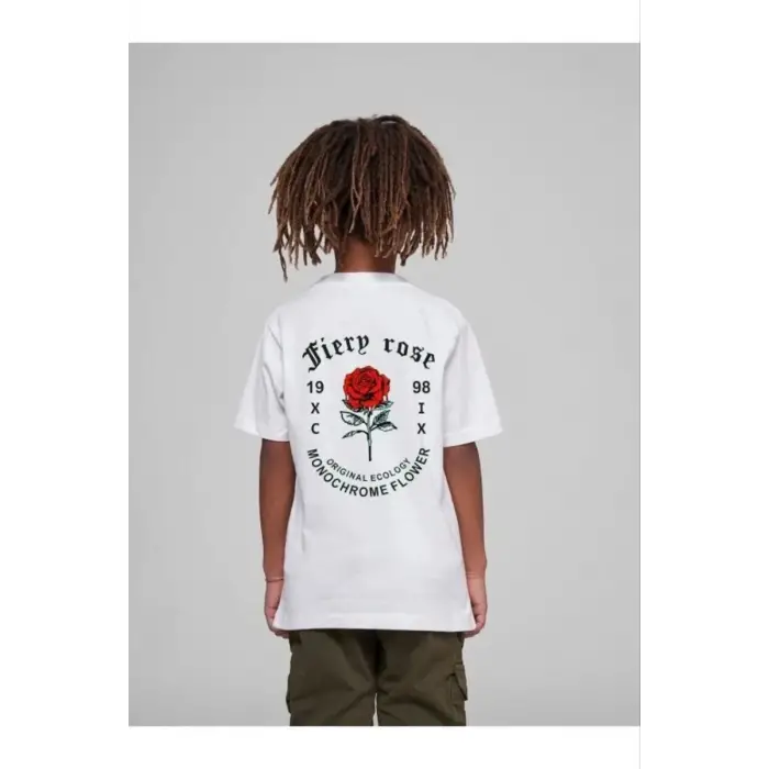 iegiyim™ Çocuk Unisex Baskılı T-Shirt - Beyaz