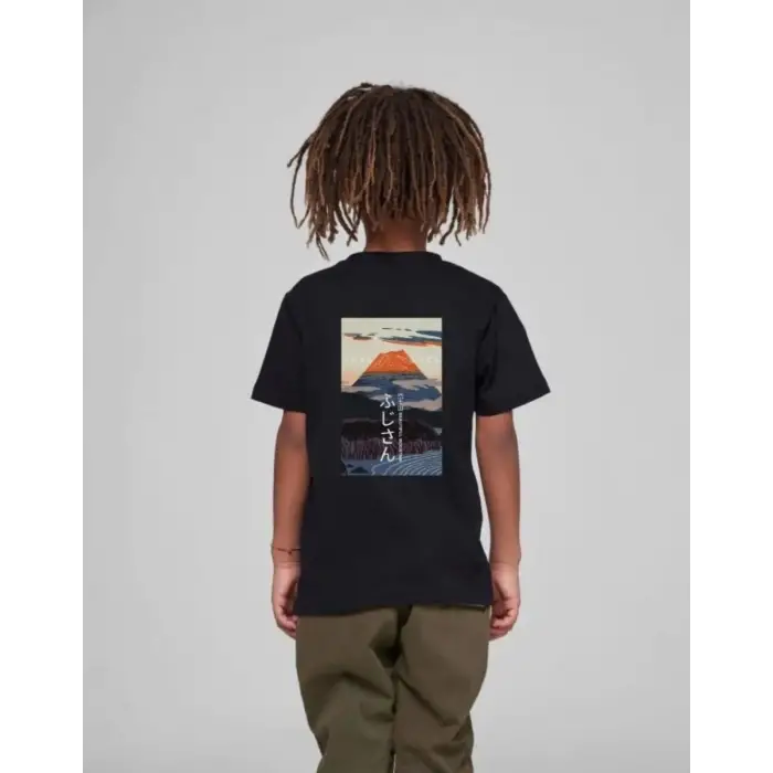 iegiyim™ Çocuk Unisex Baskılı T-Shirt - Siyah
