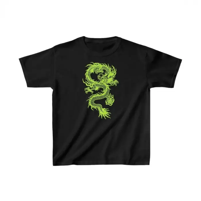 iegiyim™ Çocuk Unisex Baskılı T-Shirt - Siyah