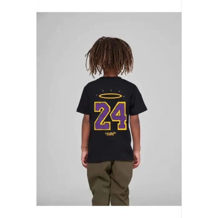 iegiyim™ Çocuk Unisex Baskılı T-Shirt - Siyah