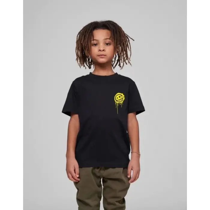 iegiyim™ Çocuk Unisex Baskılı T-Shirt - Siyah