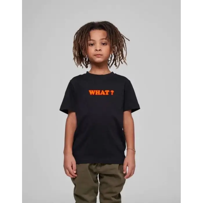 iegiyim™ Çocuk Unisex Baskılı T-Shirt - Siyah