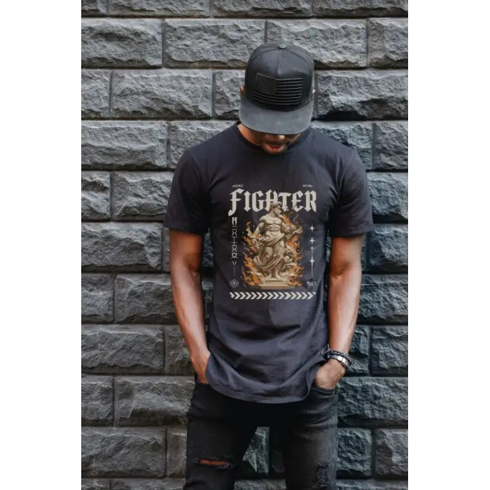 iegiyim™ Unisex Oversize 24/1 Penye DTF Baskılı Tişört - DTF101