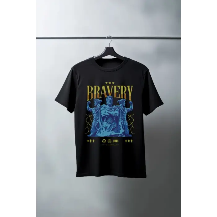 iegiyim™ Unisex Oversize 24/1 Penye DTF Baskılı Tişört - DTF102