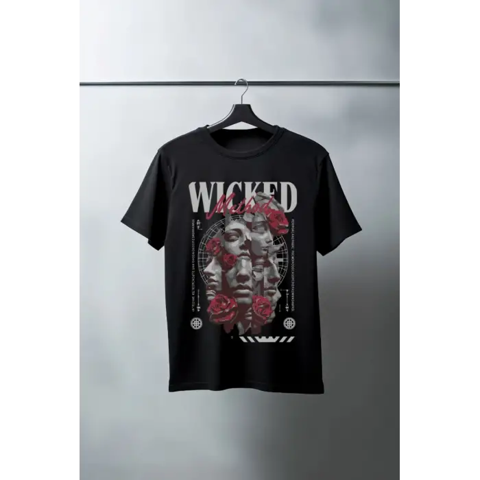 iegiyim™ Unisex Oversize 24/1 Penye DTF Baskılı Tişört - DTF104