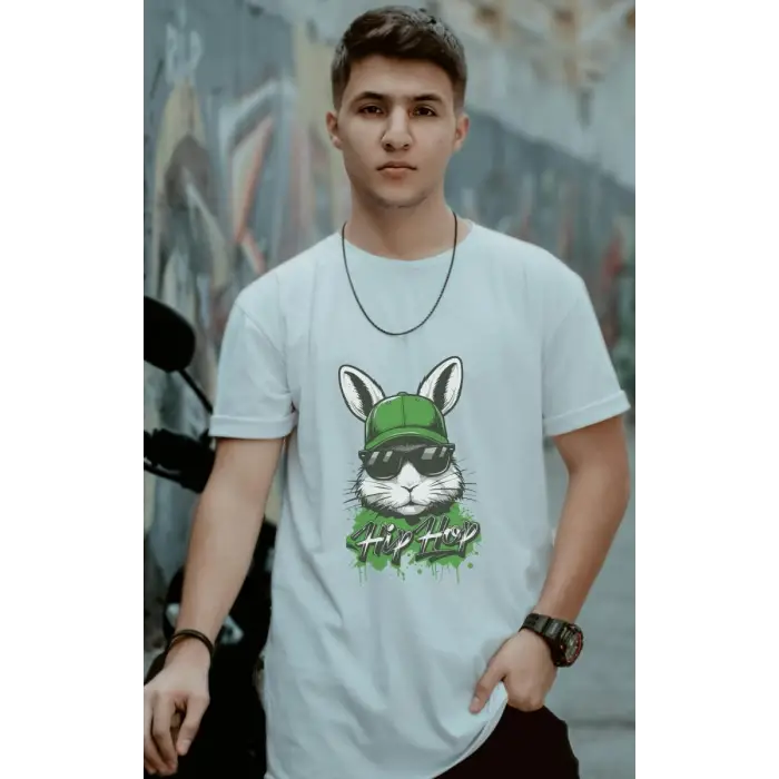 iegiyim™ Unisex Oversize 24/1 Penye DTF Baskılı Tişört - DTF108