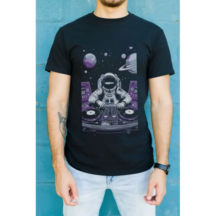 iegiyim™ Unisex Oversize 24/1 Penye DTF Baskılı Tişört - DTF109