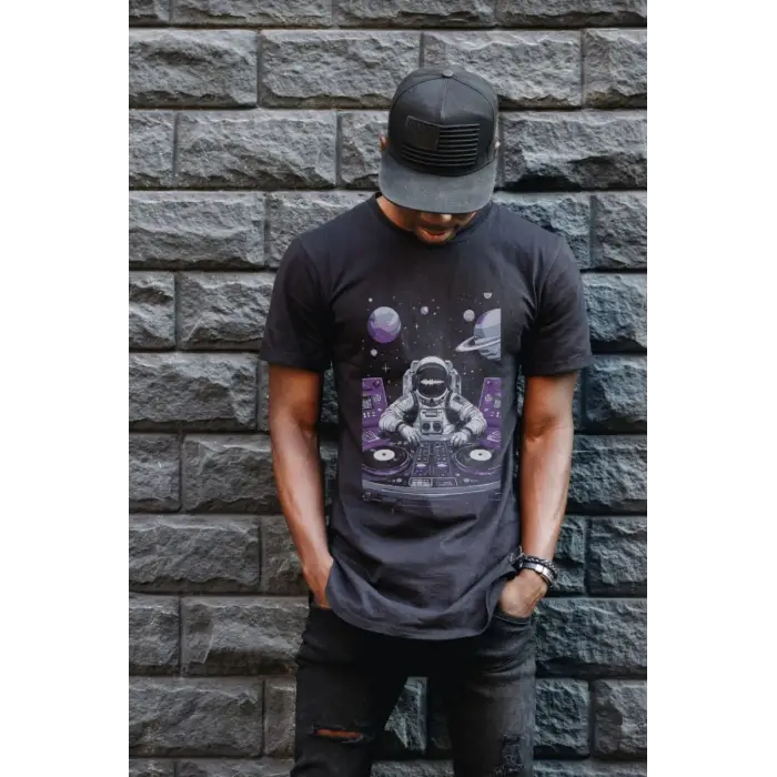 iegiyim™ Unisex Oversize 24/1 Penye DTF Baskılı Tişört - DTF109