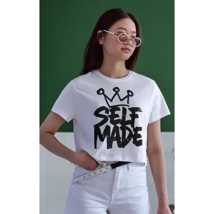 iegiyim™ Unisex Oversize 24/1 Penye DTF Baskılı Tişört - DTF110