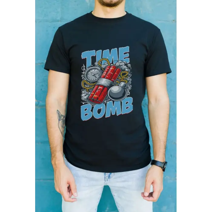 iegiyim™ Unisex Oversize 24/1 Penye DTF Baskılı Tişört - DTF115