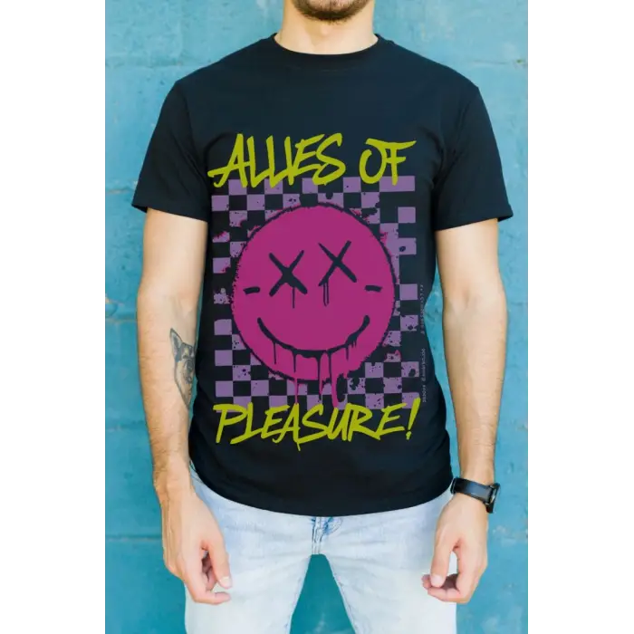 iegiyim™ Unisex Oversize 24/1 Penye DTF Baskılı Tişört - DTF123