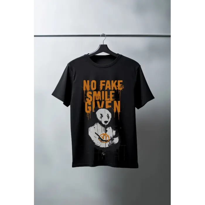 iegiyim™ Unisex Oversize 24/1 Penye DTF Baskılı Tişört - DTF124
