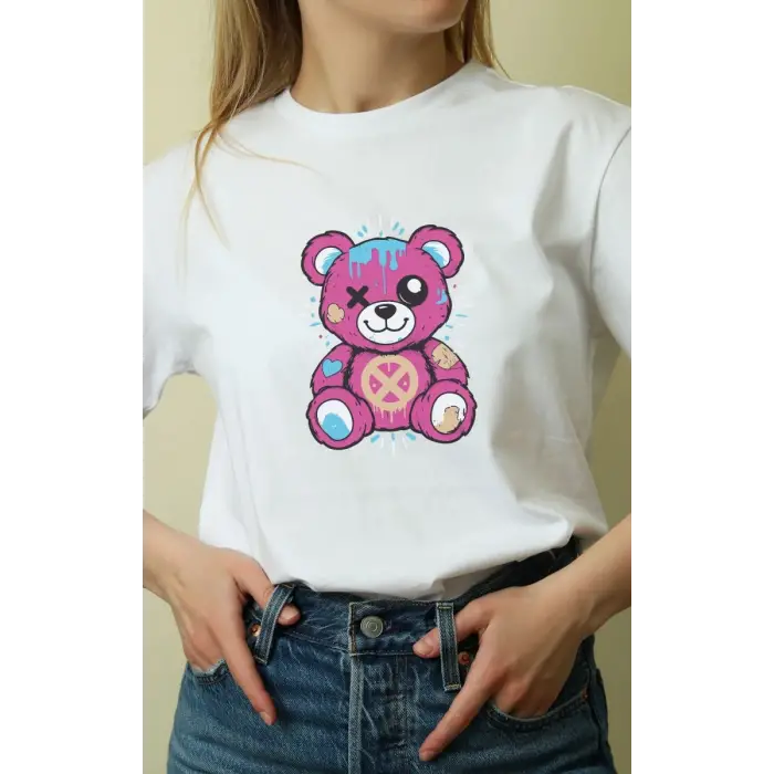 iegiyim™ Unisex Oversize 24/1 Penye DTF Baskılı Tişört - DTF130