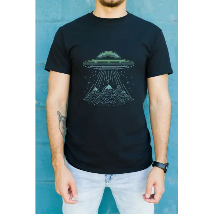 iegiyim™ Unisex Oversize 24/1 Penye DTF Baskılı Tişört - DTF134