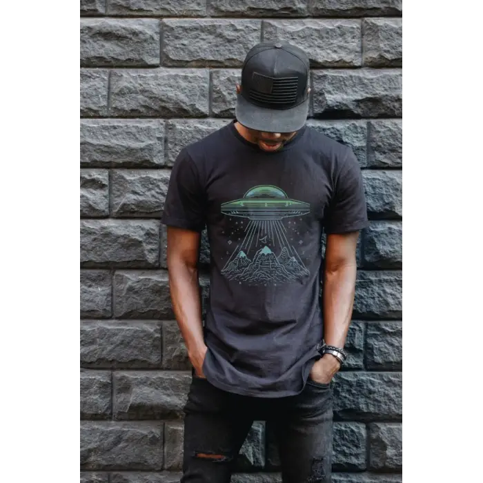 iegiyim™ Unisex Oversize 24/1 Penye DTF Baskılı Tişört - DTF134