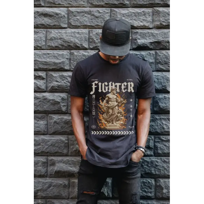 iegiyim™ Unisex Oversize 24/1 Penye DTF Baskılı Tişört - DTF139