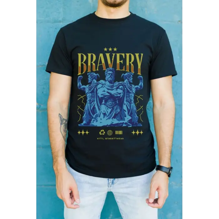 iegiyim™ Unisex Oversize 24/1 Penye DTF Baskılı Tişört - DTF140