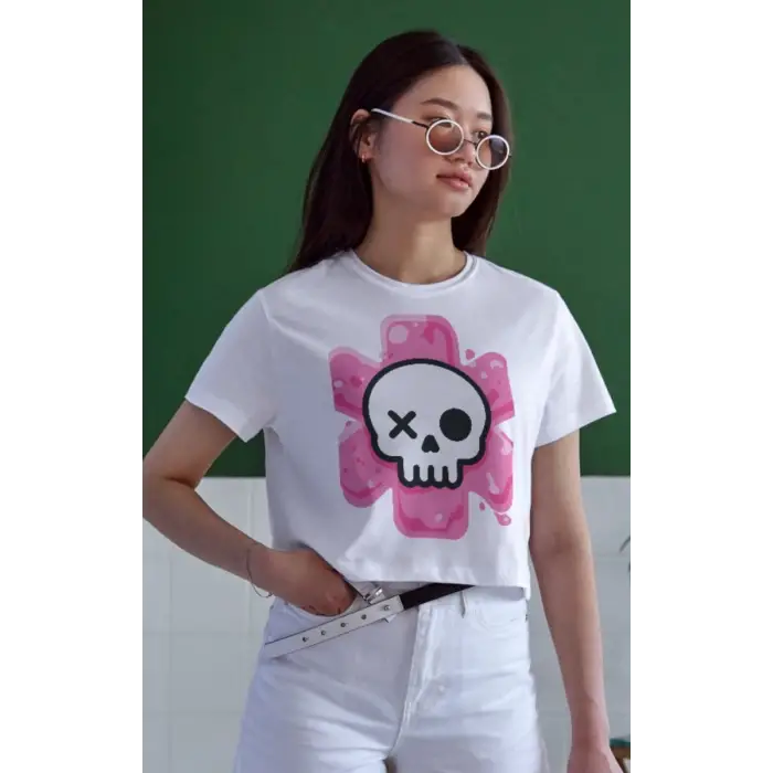 iegiyim™ Unisex Oversize 24/1 Penye DTF Baskılı Tişört - DTF146