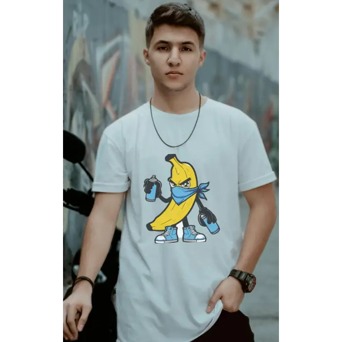 iegiyim™ Unisex Oversize 24/1 Penye DTF Baskılı Tişört - DTF147