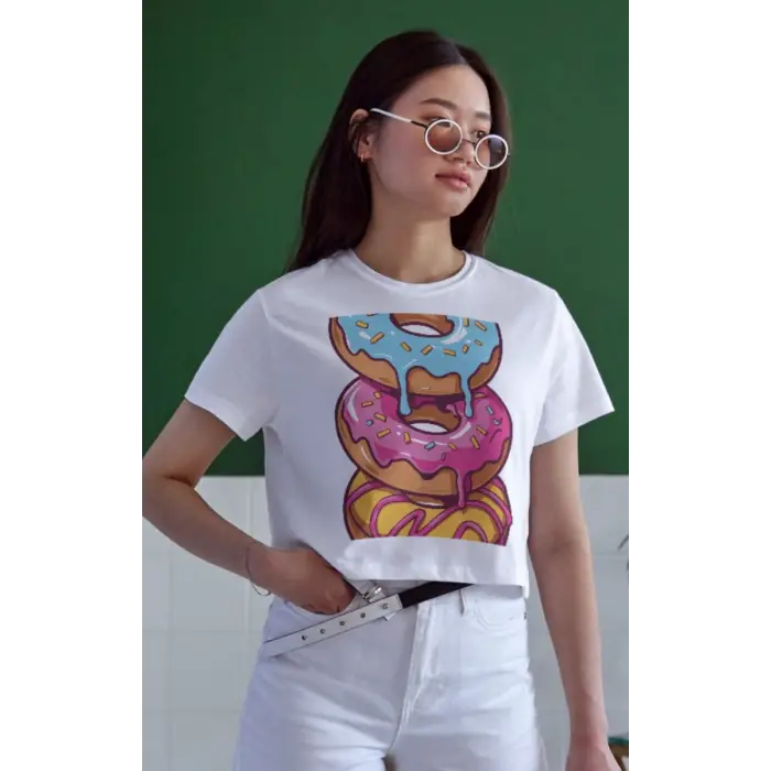 iegiyim™ Unisex Oversize 24/1 Penye DTF Baskılı Tişört - DTF149