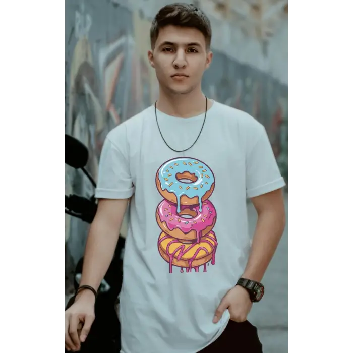 iegiyim™ Unisex Oversize 24/1 Penye DTF Baskılı Tişört - DTF149