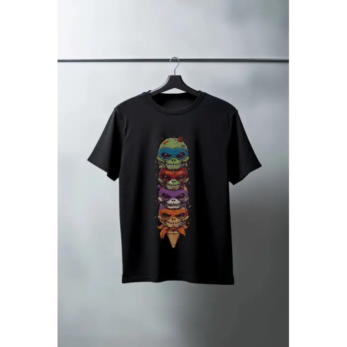 iegiyim™ Unisex Oversize 24/1 Penye DTF Baskılı Tişört - DTF151