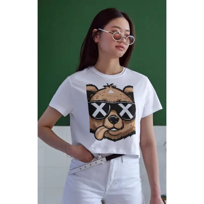 iegiyim™ Unisex Oversize 24/1 Penye DTF Baskılı Tişört - DTF155