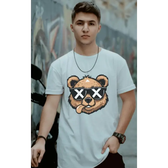iegiyim™ Unisex Oversize 24/1 Penye DTF Baskılı Tişört - DTF155