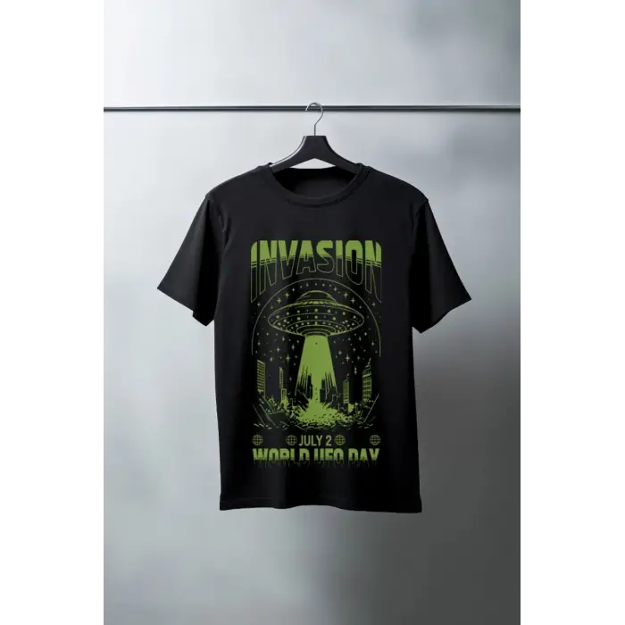iegiyim™ Unisex Oversize 24/1 Penye DTF Baskılı Tişört - DTF158