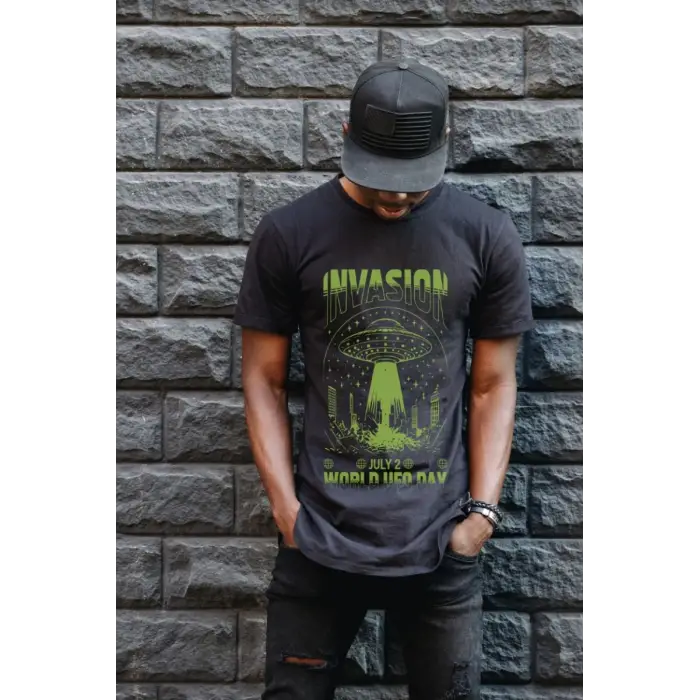 iegiyim™ Unisex Oversize 24/1 Penye DTF Baskılı Tişört - DTF158