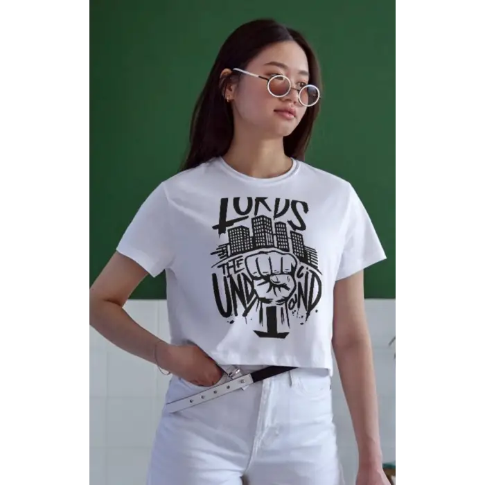 iegiyim™ Unisex Oversize 24/1 Penye DTF Baskılı Tişört - DTF161