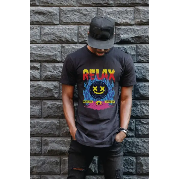 iegiyim™ Unisex Oversize 24/1 Penye DTF Baskılı Tişört - DTF162