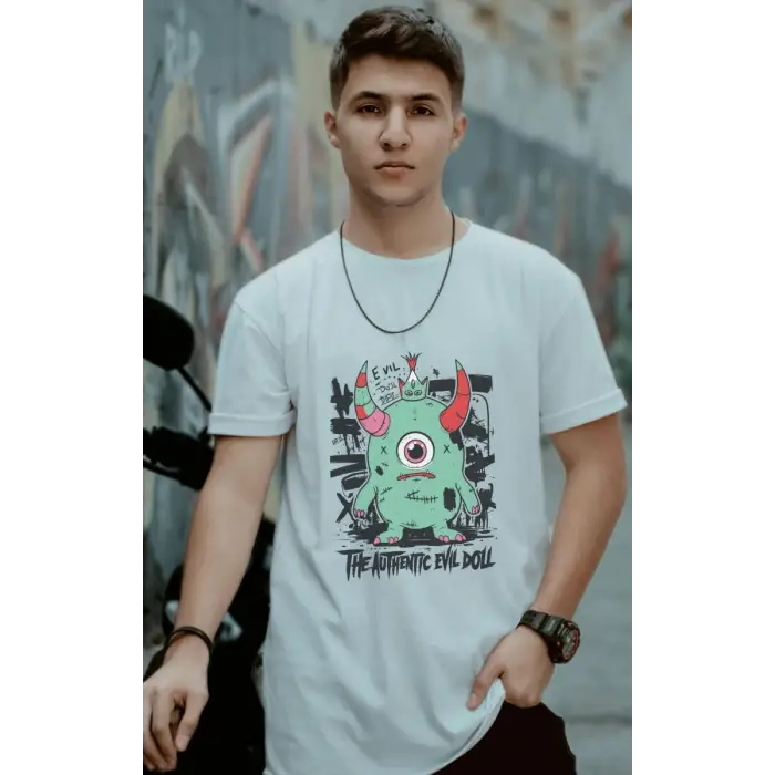 iegiyim™ Unisex Oversize 24/1 Penye DTF Baskılı Tişört - DTF165