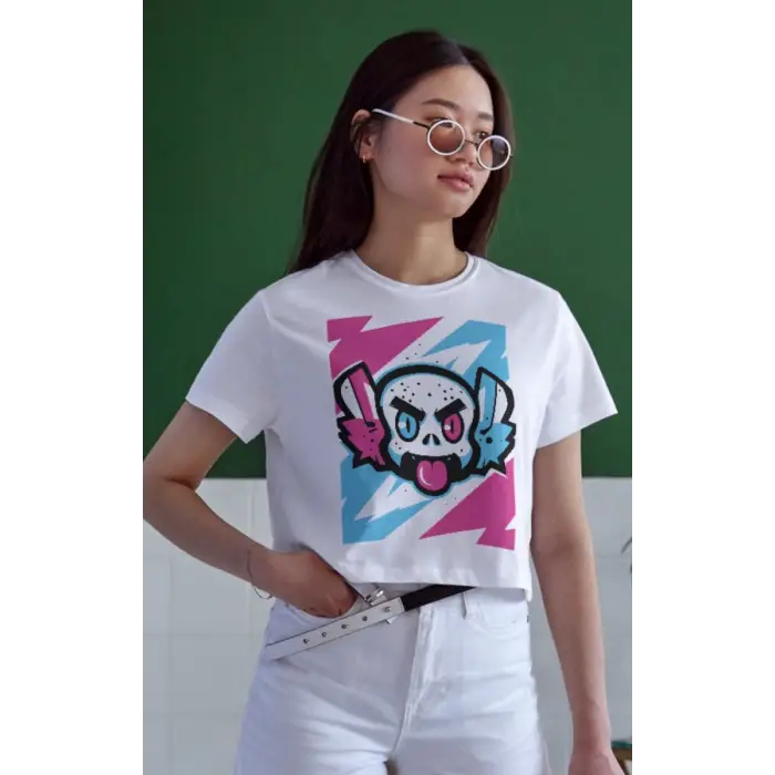 iegiyim™ Unisex Oversize 24/1 Penye DTF Baskılı Tişört - DTF168