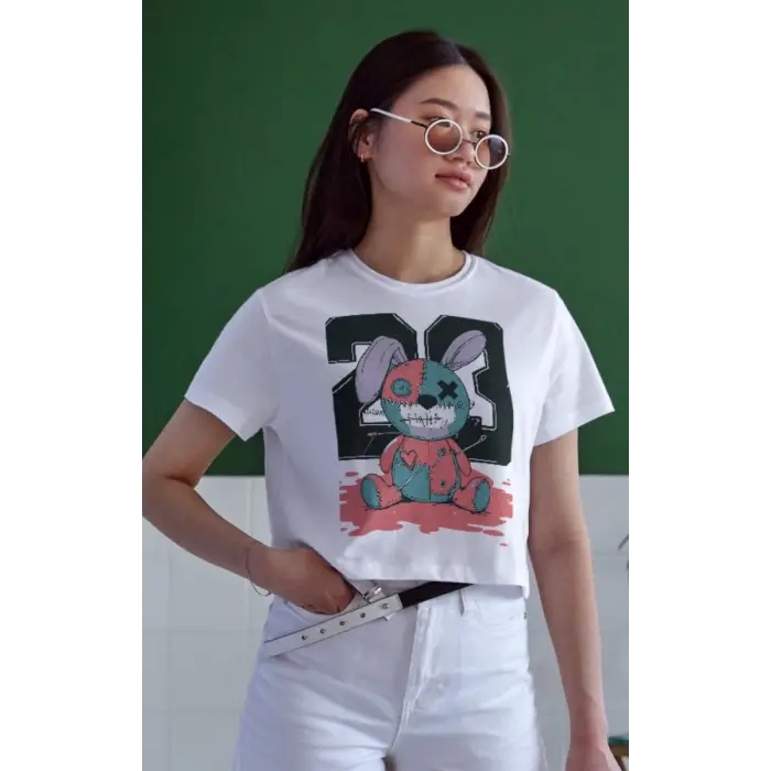 iegiyim™ Unisex Oversize 24/1 Penye DTF Baskılı Tişört - DTF169