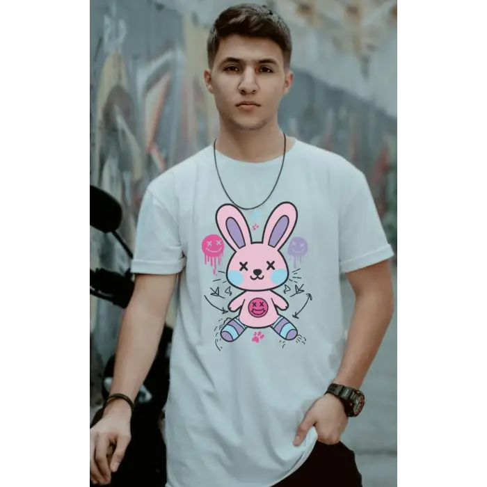 iegiyim™ Unisex Oversize 24/1 Penye DTF Baskılı Tişört - DTF170