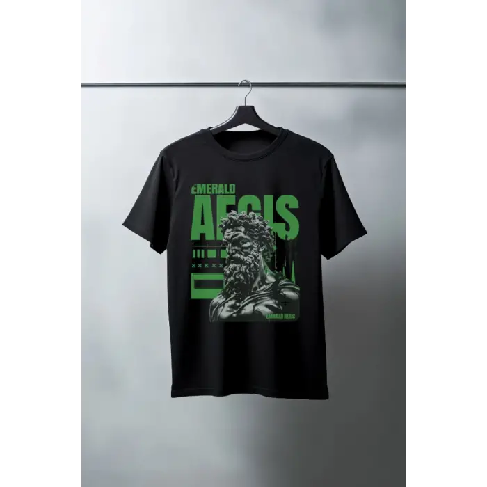 iegiyim™ Unisex Oversize 24/1 Penye DTF Baskılı Tişört - DTF175