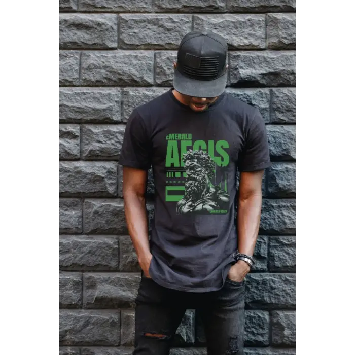 iegiyim™ Unisex Oversize 24/1 Penye DTF Baskılı Tişört - DTF175