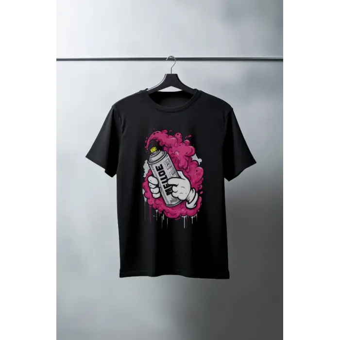 iegiyim™ Unisex Oversize 24/1 Penye DTF Baskılı Tişört - DTF179