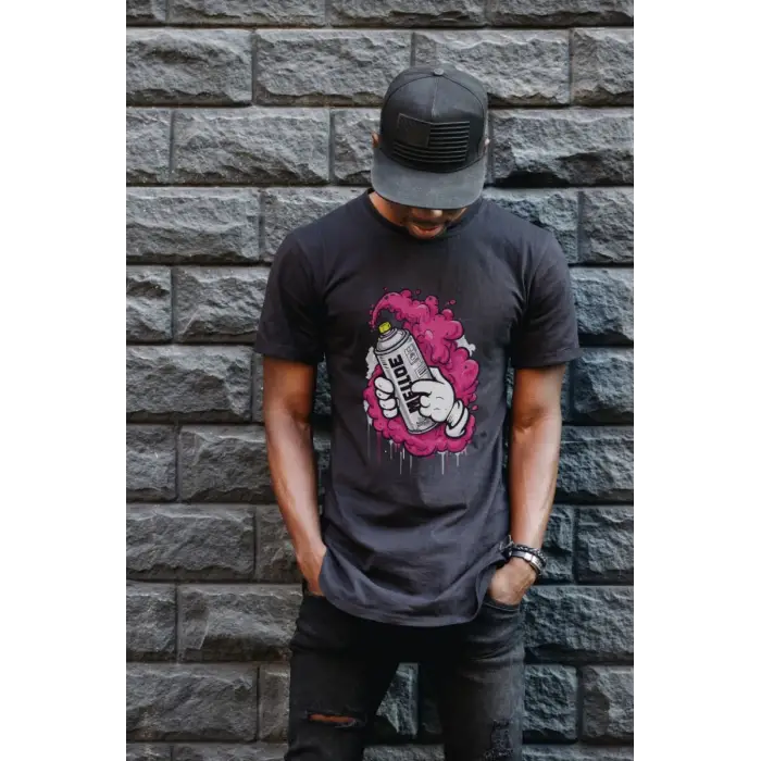 iegiyim™ Unisex Oversize 24/1 Penye DTF Baskılı Tişört - DTF179